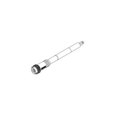 Woodhead Mini-Change Single-Ended Cordset, 5 Pole, Male (Straight) To Pigtail 1300068140